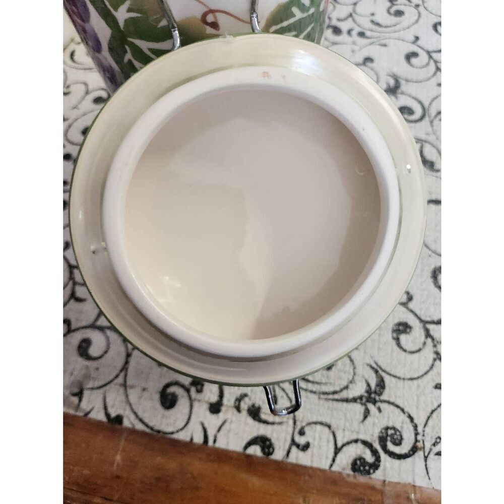 Ceramic Grape Design Canister - Picture 8 of 10